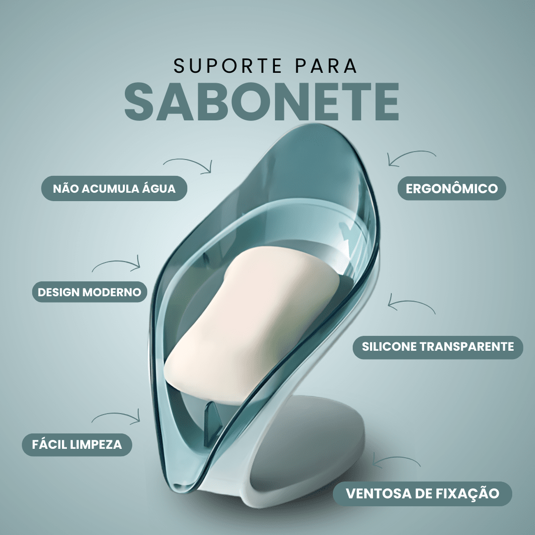 Saboneteira Acqua Leaf Saboneteira Acqua Leaf - Coleção Banheiro Design & Casa