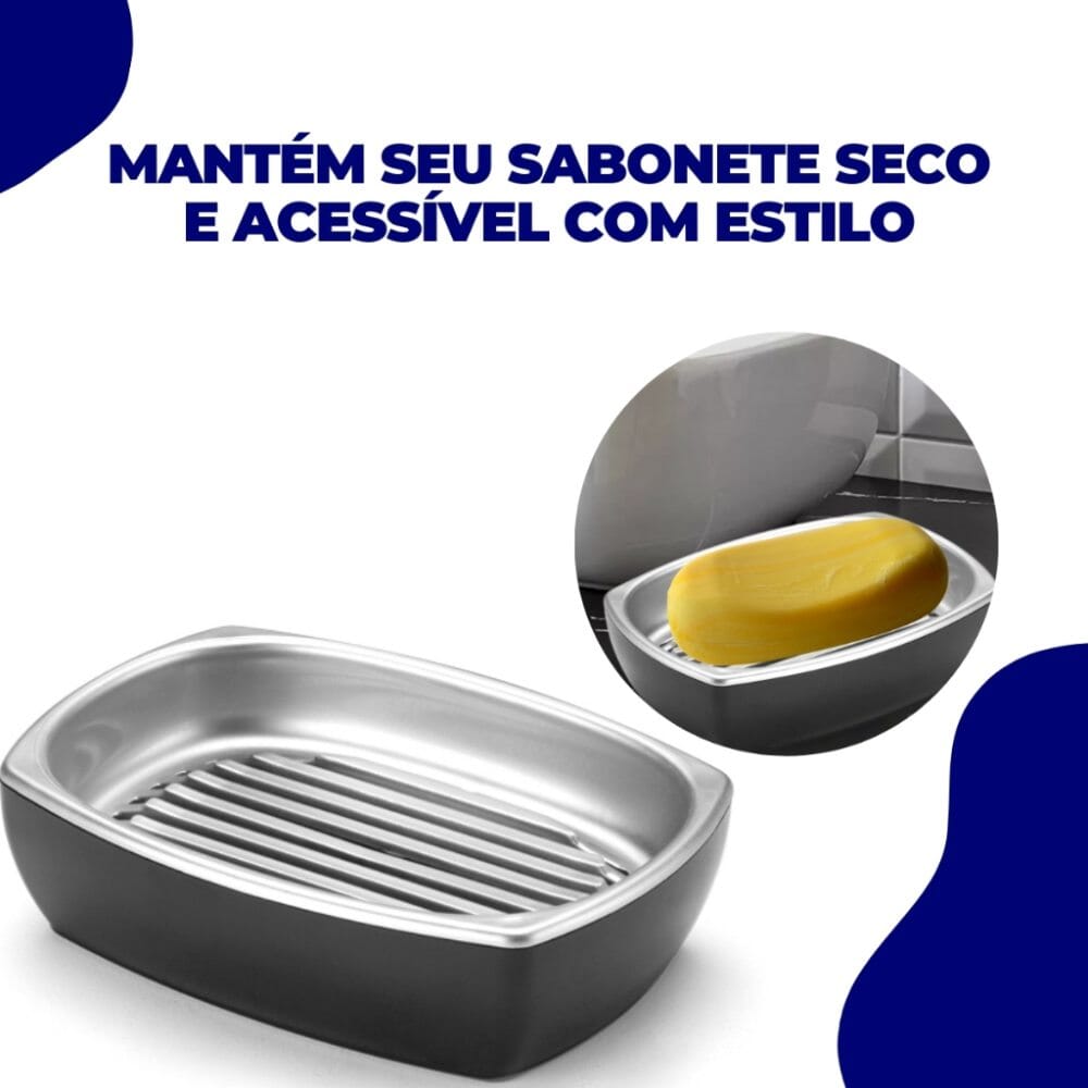 Saboneteira Para Banheiro Com Base Removível Saboneteira Para Banheiro Com Base Removível Design & Casa