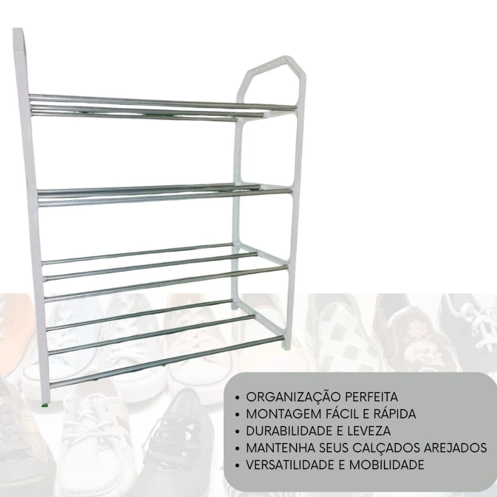Sapateira Criativa Multiuso de 4 Andares Sapateira Criativa Multiuso de 4 Andares Design & Casa