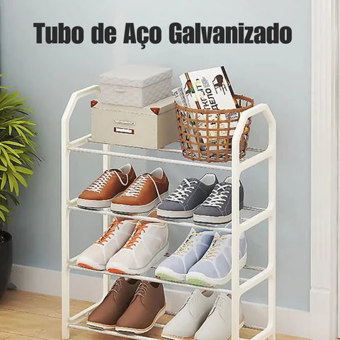 Sapateira Criativa Multiuso de 4 Andares Sapateira Criativa Multiuso de 4 Andares Design & Casa Branco