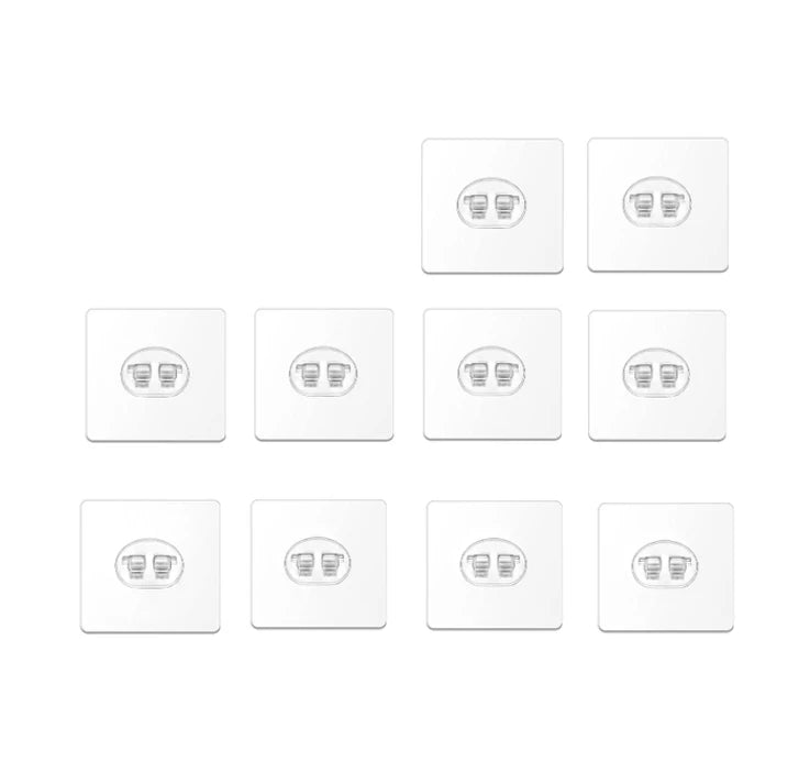 Seamless Adhesive Hooks Transparent Home Acrylic Strong Self Adhesive Hooks Bathroom Kitchen Claw Buckle Hanger Wall Hang Shelf Design & Casa 10PCS-Type A
