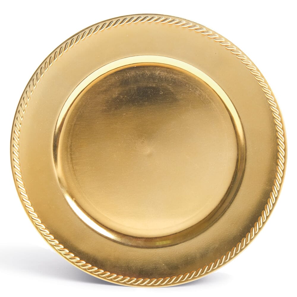 Sousplat Dourado de Natal 33cm Sousplat Vermelho de Natal 33cm Design & Casa