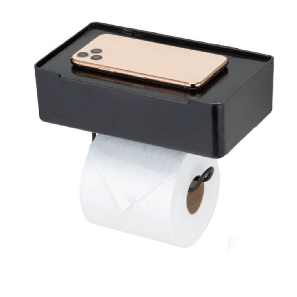 Suporte Para Papel Higiênico com Porta Lenços Umedecidos Suporte Para Papel Higiênico Com Fixação Por Sucção Ventosa Design & Casa