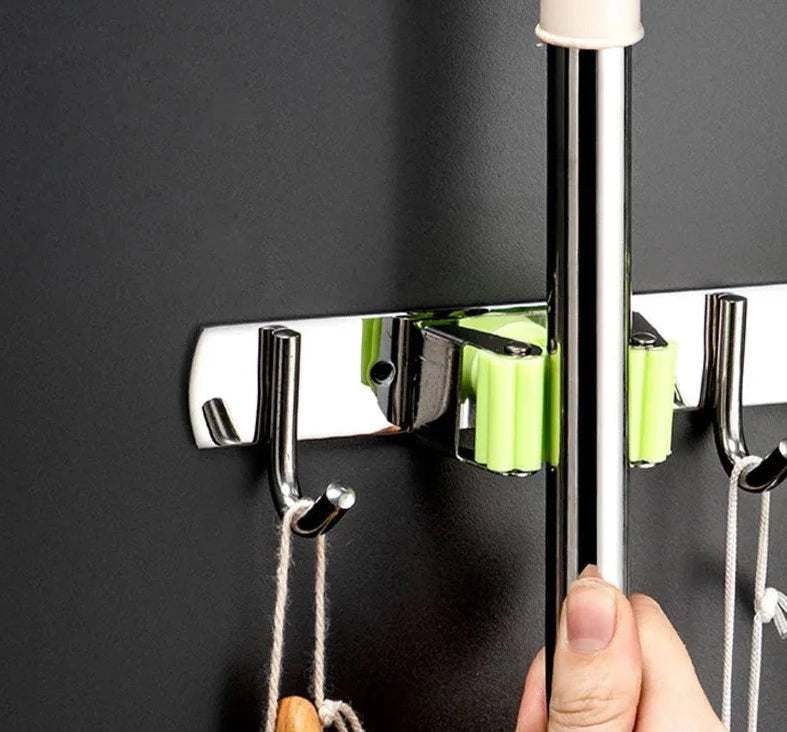 Suporte Para Vassouras Multifuncional Organizador 07 - Suporte Para Vassouras multifuncional Design & Casa