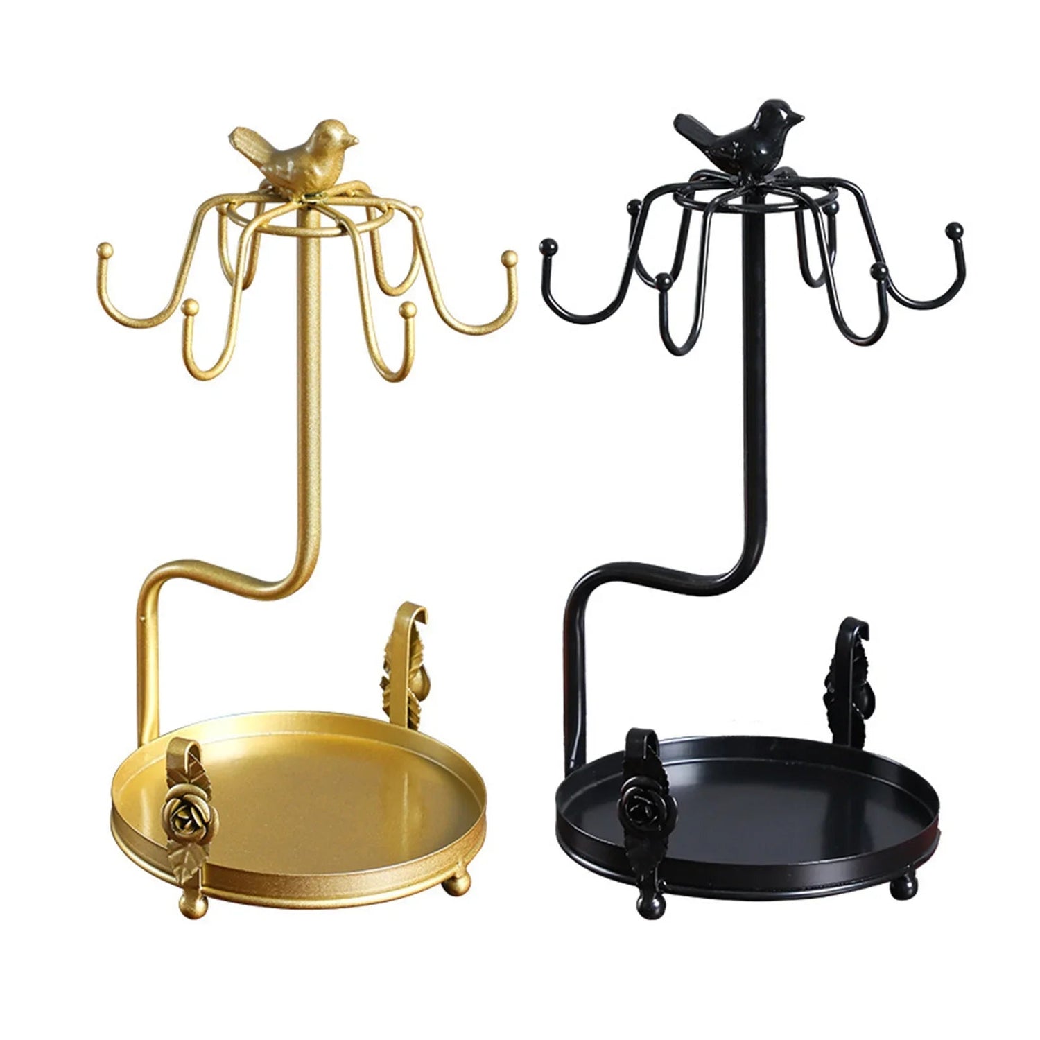 Suporte Para Xícaras E Pires De Ferro Dourado Suporte Para Xícaras E Pires De Ferro Dourado LightHousi