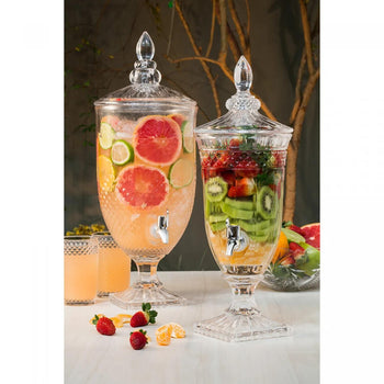 Suqueira Cristal com Pé e Tampa Brandon 2L Coleção Cozinha>Armazenamento- Suqueira Cristal com Pé e Tampa Brandon 2L Design & Casa