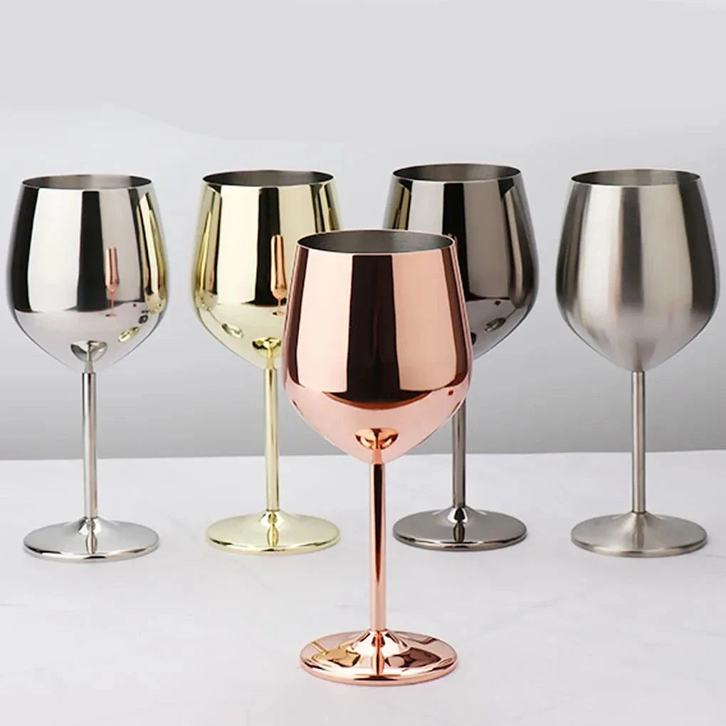 Taça 500ml de Inox Metalizado Taça 500ml de Inox Metalizado LightHousi Prata