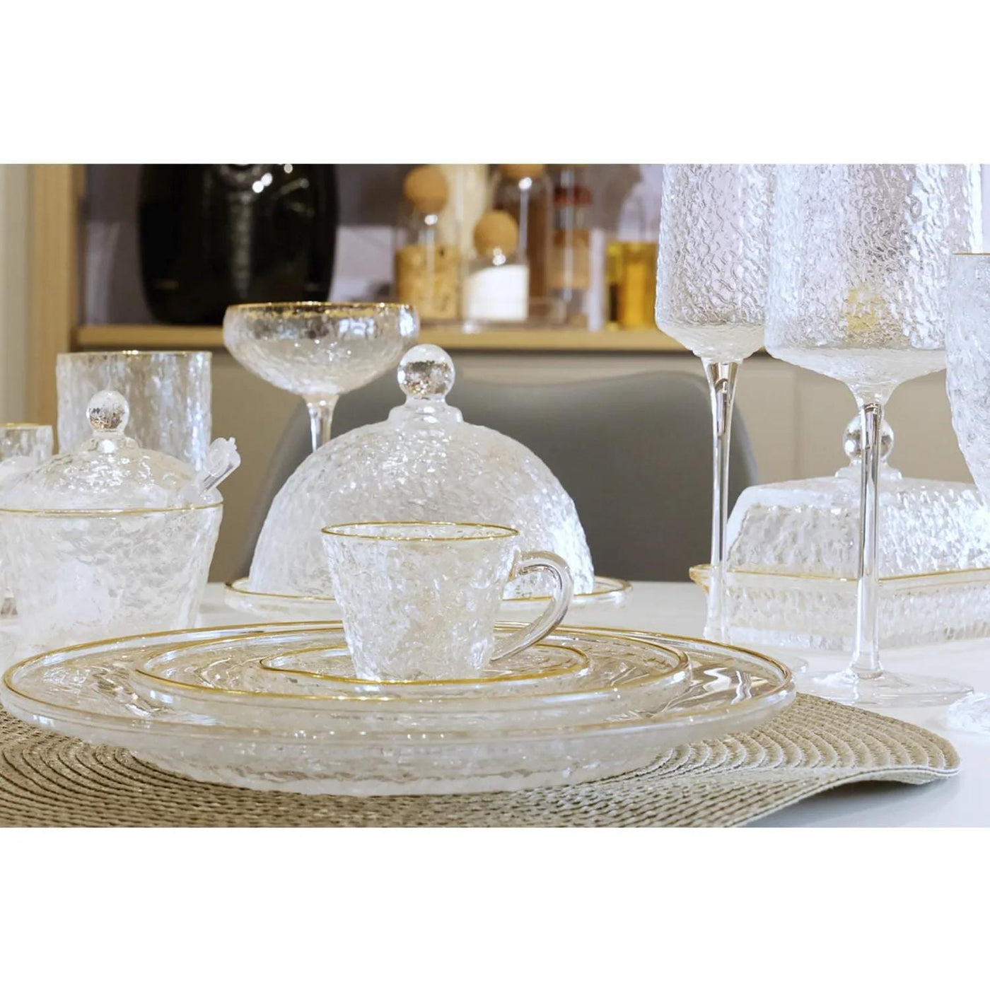 Taça Cristal Fio de Ouro 320ml Coleção Mesa posta> Copos e Taças- Taça Crystal Fio de Ouro 320ml Design & Casa