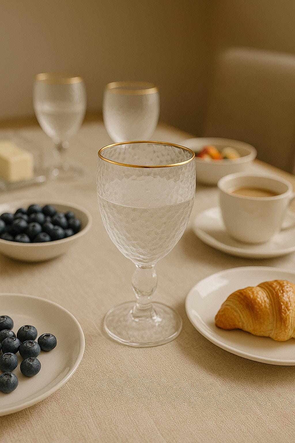 Taça Cristal Fio de Ouro 320ml Coleção Mesa posta> Copos e Taças- Taça Crystal Fio de Ouro 320ml Design & Casa