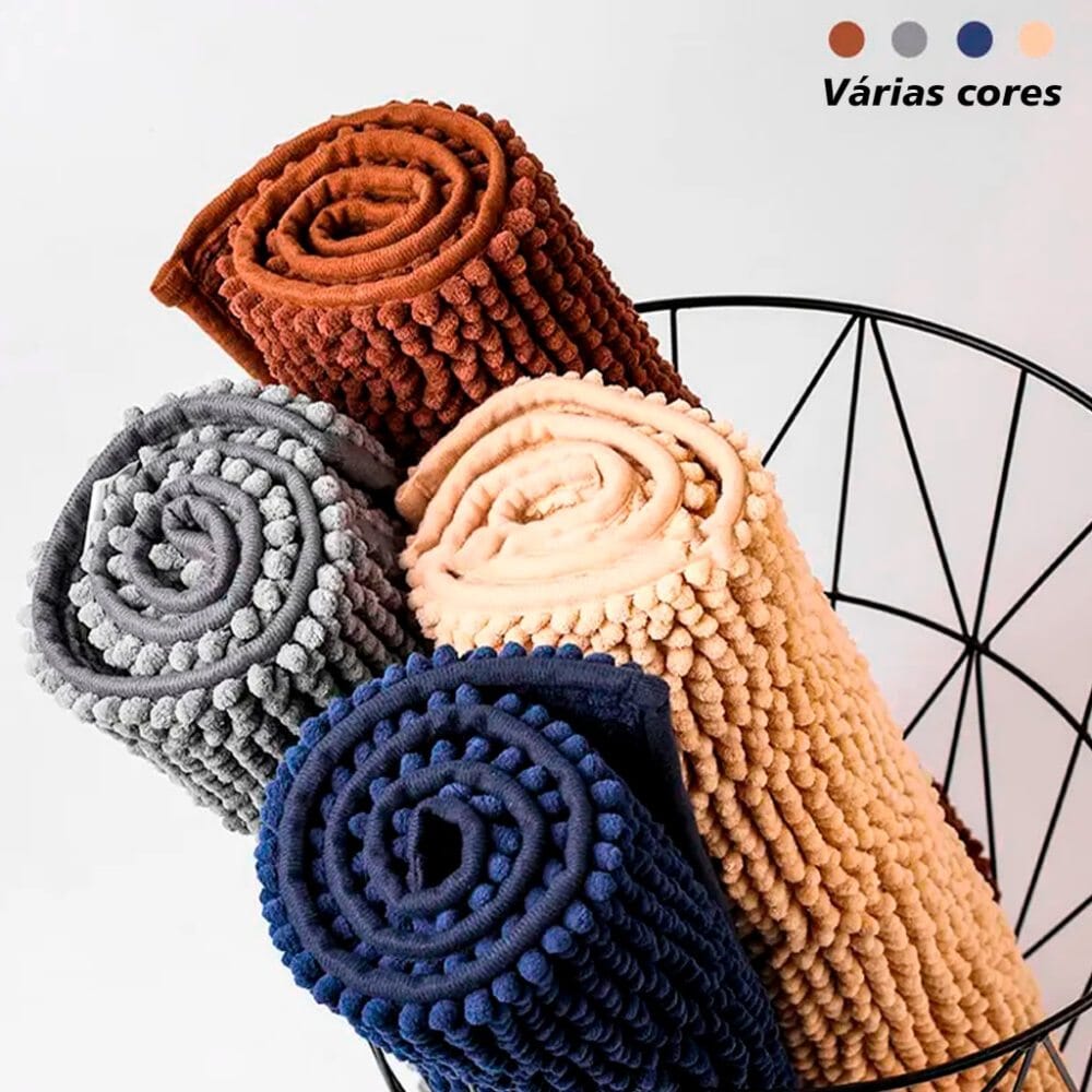 Tapete Antiderrapante Para Banheiro 40x60 Microfibra Tapete Antiderrapante Para Banheiro 40x60 Microfibra Design & Casa