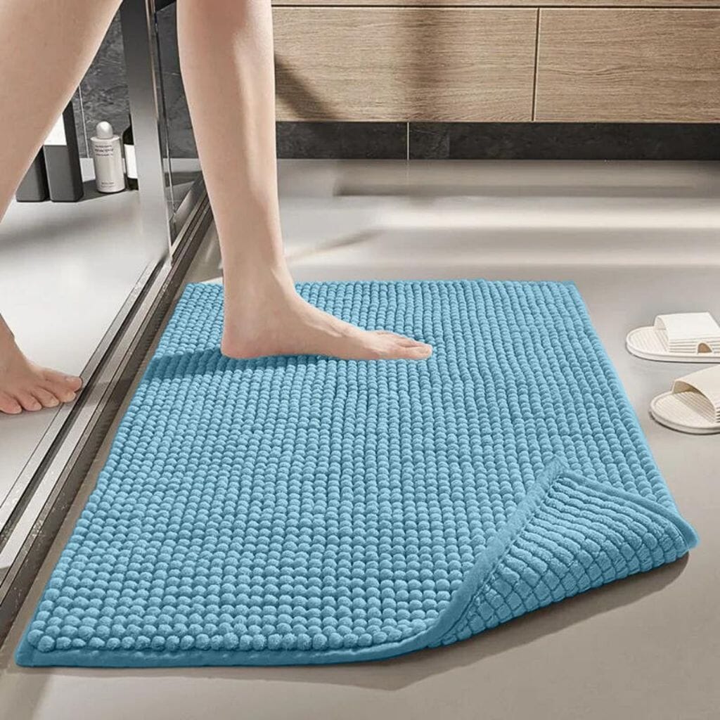 Tapete Antiderrapante Para Banheiro 40x60 Microfibra Tapete Antiderrapante Para Banheiro 40x60 Microfibra Design & Casa Azul Claro