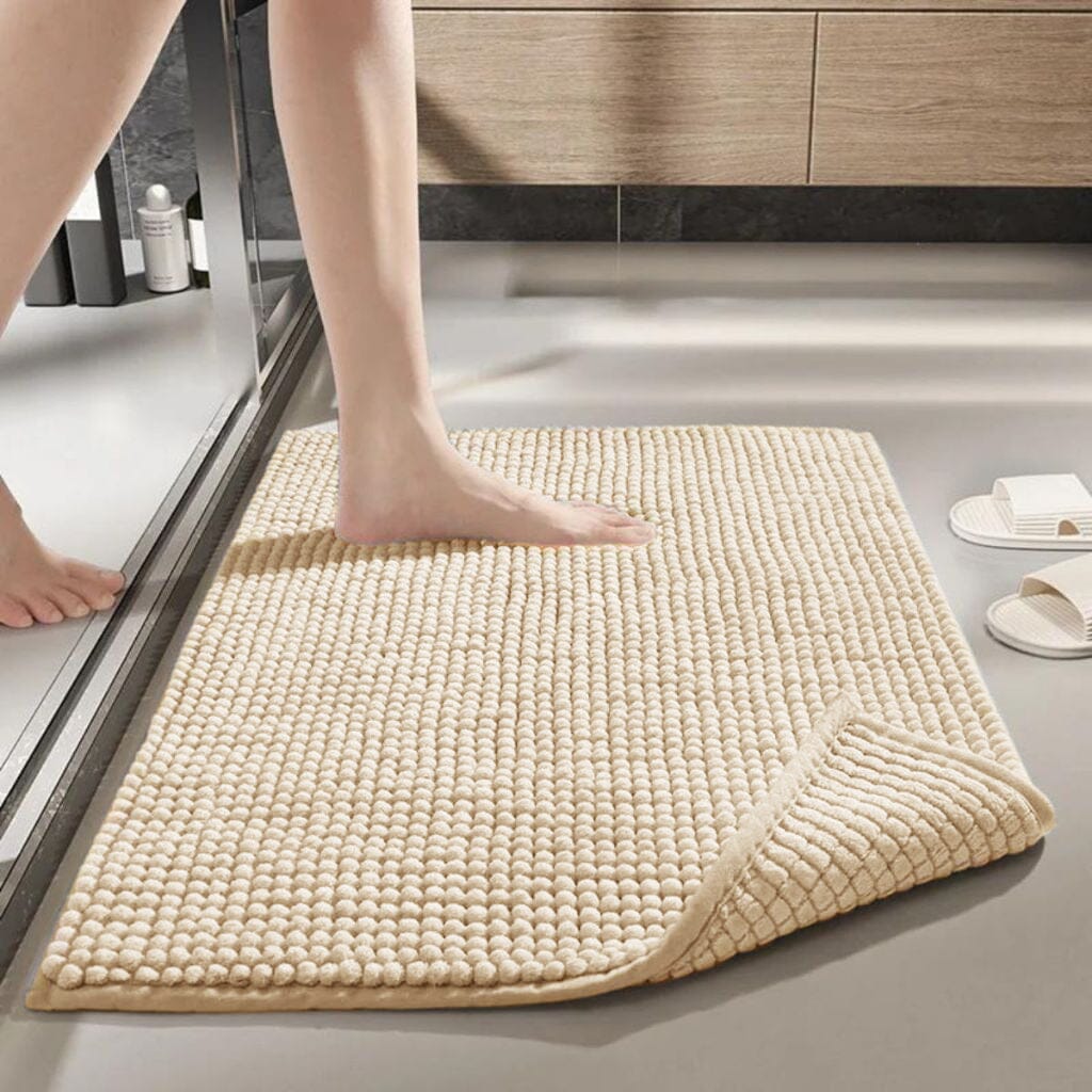 Tapete Antiderrapante Para Banheiro 40x60 Microfibra Tapete Antiderrapante Para Banheiro 40x60 Microfibra Design & Casa Bege