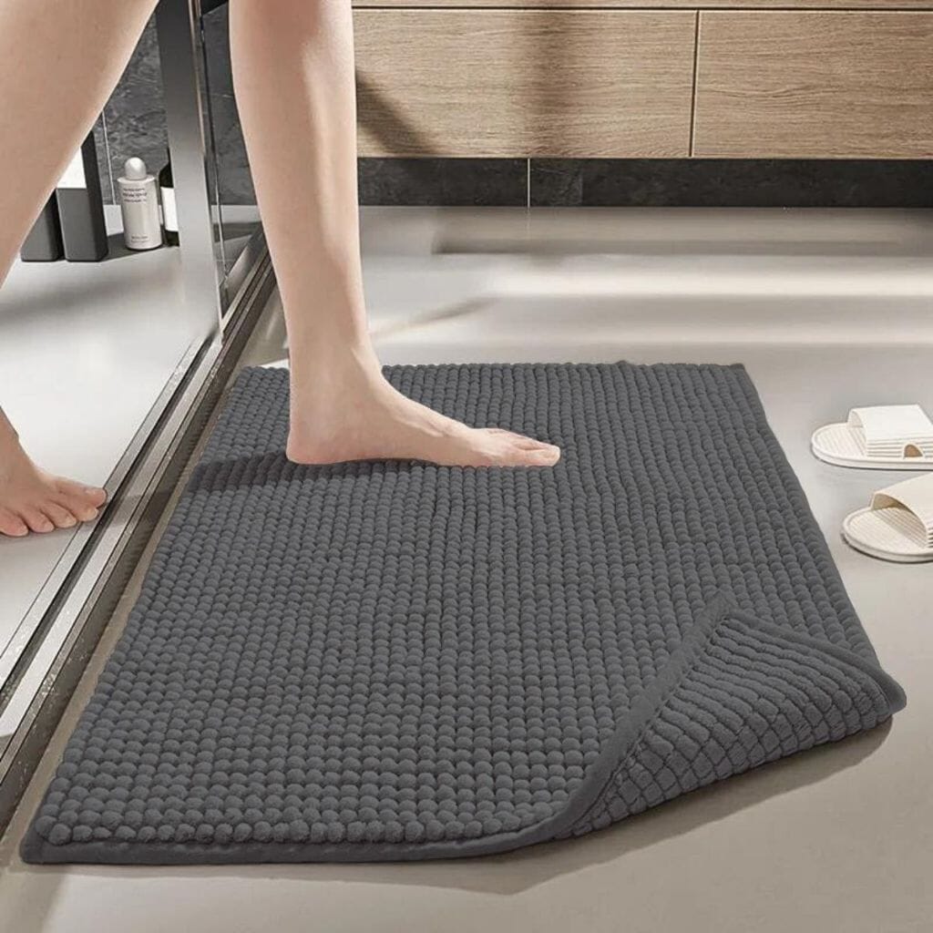 Tapete Antiderrapante Para Banheiro 40x60 Microfibra Tapete Antiderrapante Para Banheiro 40x60 Microfibra Design & Casa Chumbo
