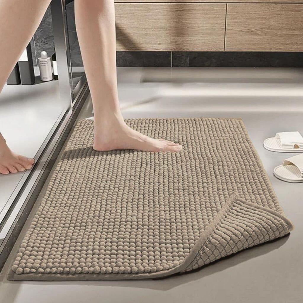 Tapete Antiderrapante Para Banheiro 40x60 Microfibra Tapete Antiderrapante Para Banheiro 40x60 Microfibra Design & Casa Taupê