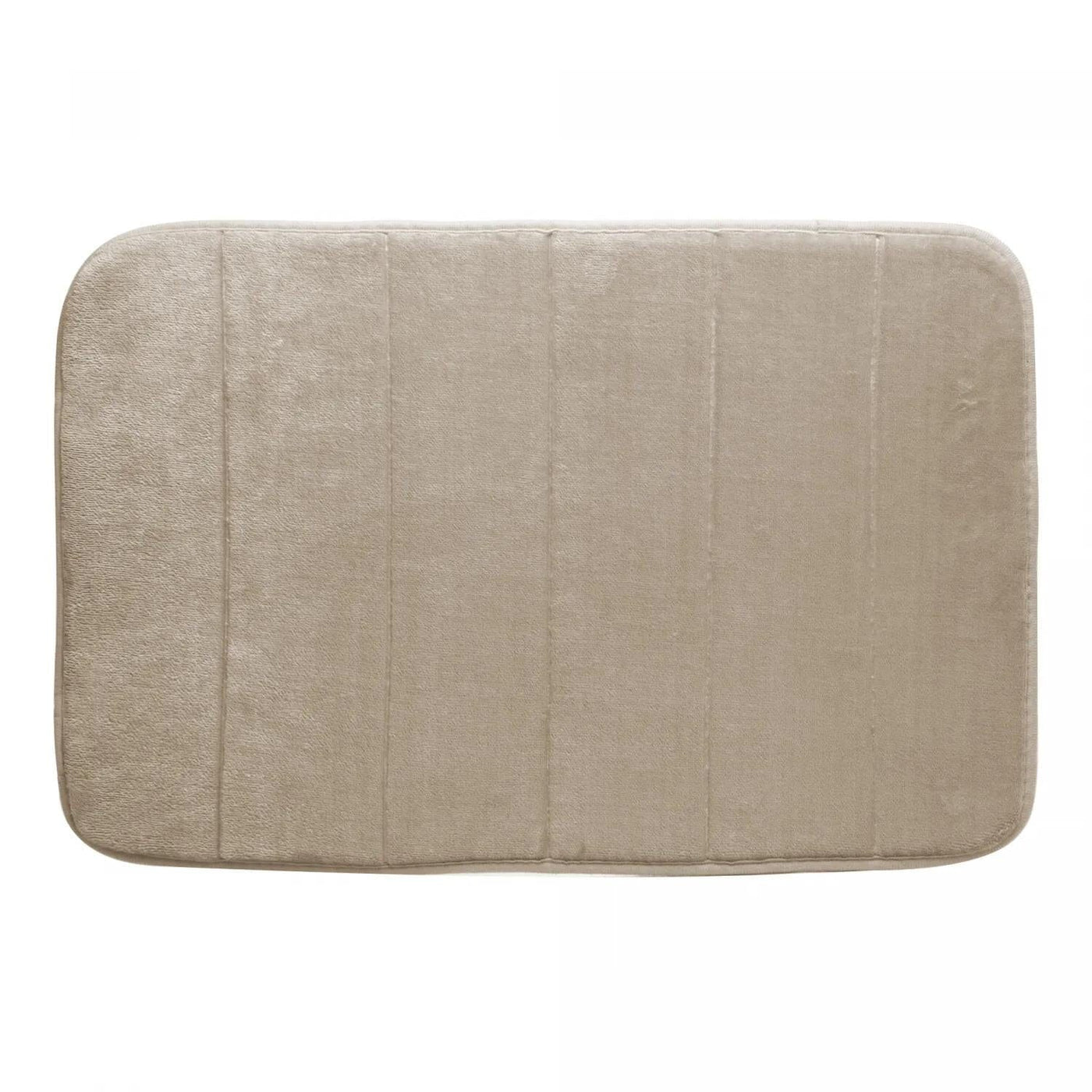 Tapete Antiderrapante para Banheiro Bege 60x40cm Coleção Tapete Banheiro- Tapete Antiderrapante para Banheiro Bege 60x40cm Design & Casa