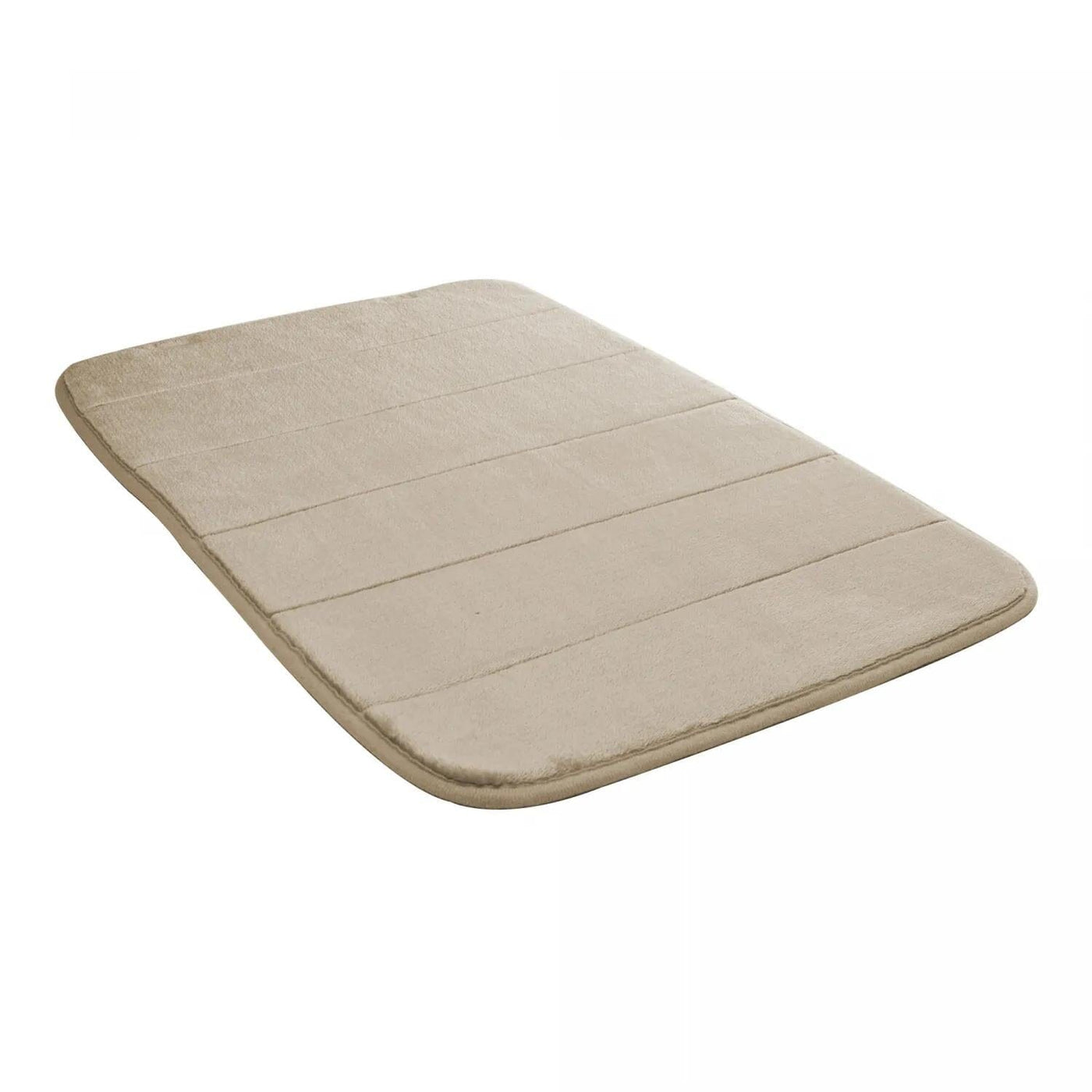 Tapete Antiderrapante para Banheiro Bege 60x40cm Coleção Tapete Banheiro- Tapete Antiderrapante para Banheiro Bege 60x40cm Design & Casa