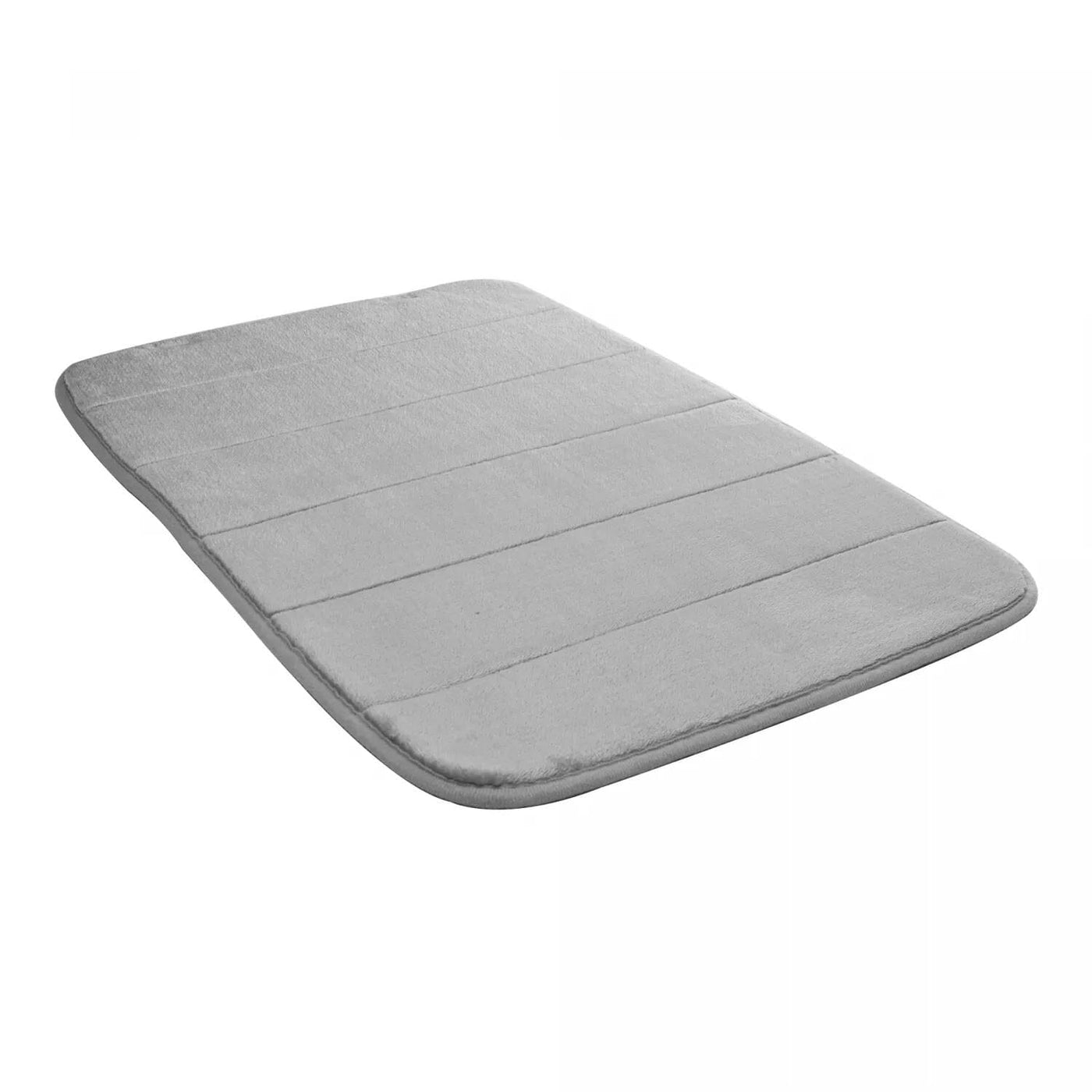 Tapete Antiderrapante para Banheiro Cinza 60x40cm Coleção Tapete Banheiro- Tapete Antiderrapante para Banheiro Cinza 60x40cm Design & Casa