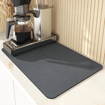Tapete Escorredor de Louça Tapete 05 - Tapete Escorredor de Louça Design & Casa Preto 20X30CM