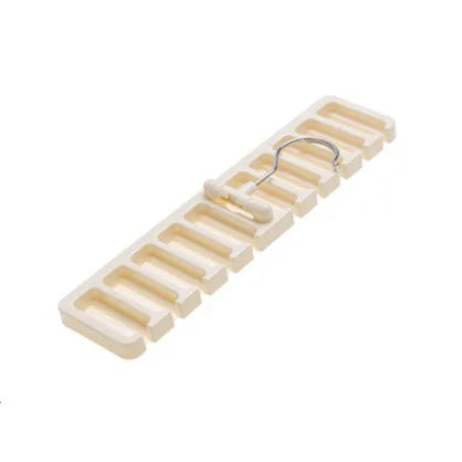 Tie Belt Hanger Wardrobe Belt Rotating Organizer Rack Multifuctional Scarf Hanger Home Closet Storage Holder Accessories Design & Casa white