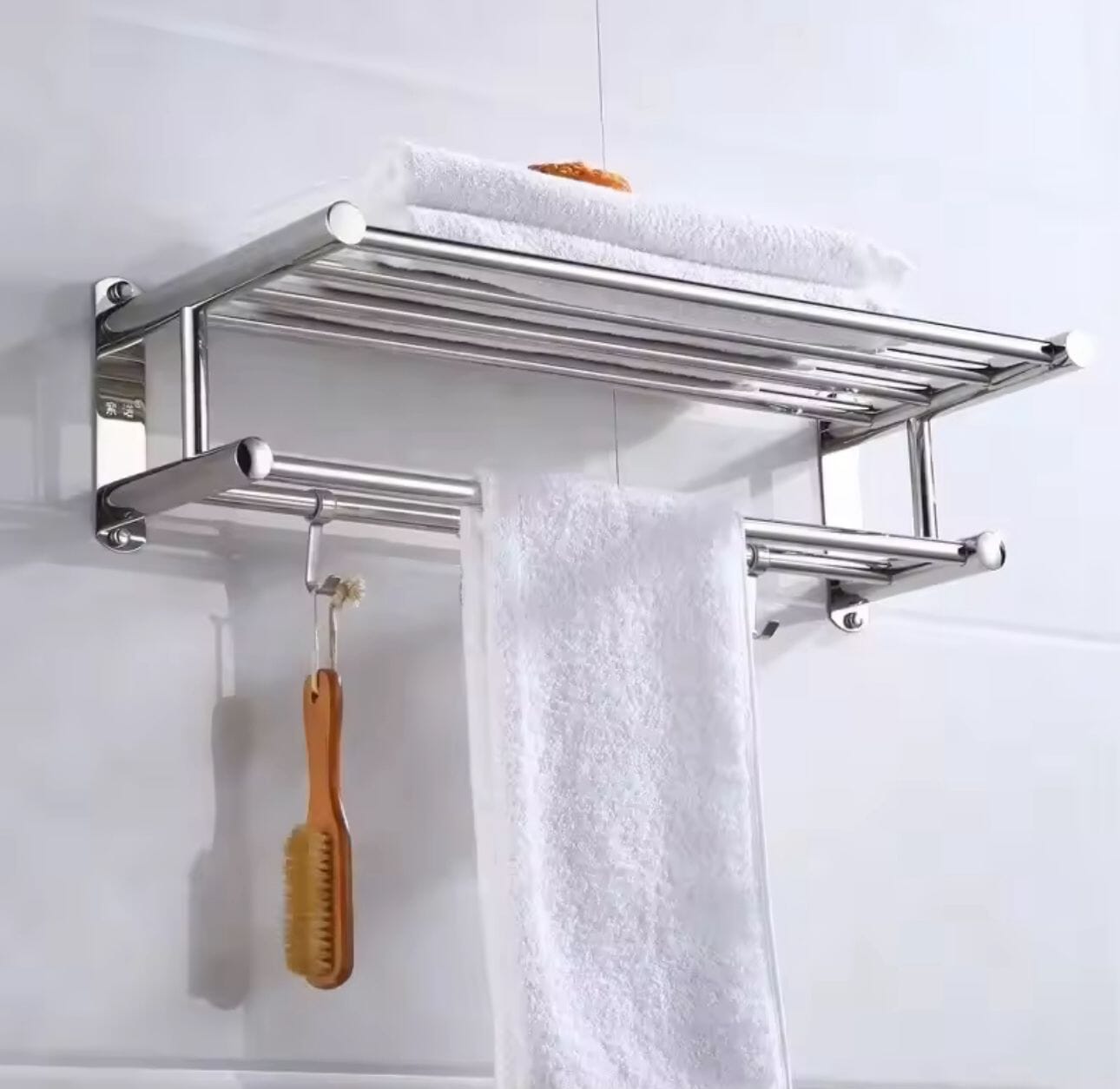 Toalheiro em Inox Cromado Design & Casa Design & Casa