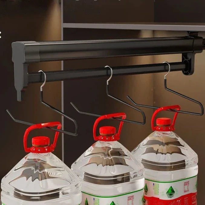 Trilho Deslizante Suporte De Roupas Para Cabide De Calça Coleção Organização - Trilho Deslizante Suporte De Roupas Para Cabide De Calça LightHousi