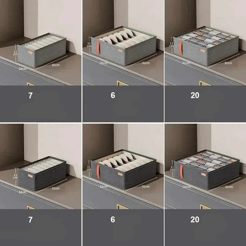 Underwear Socks Bra Storage Box Cabinet Drawer Organizer Storage Multifunctional Clothes Arrange Household Classified Storage Design & Casa