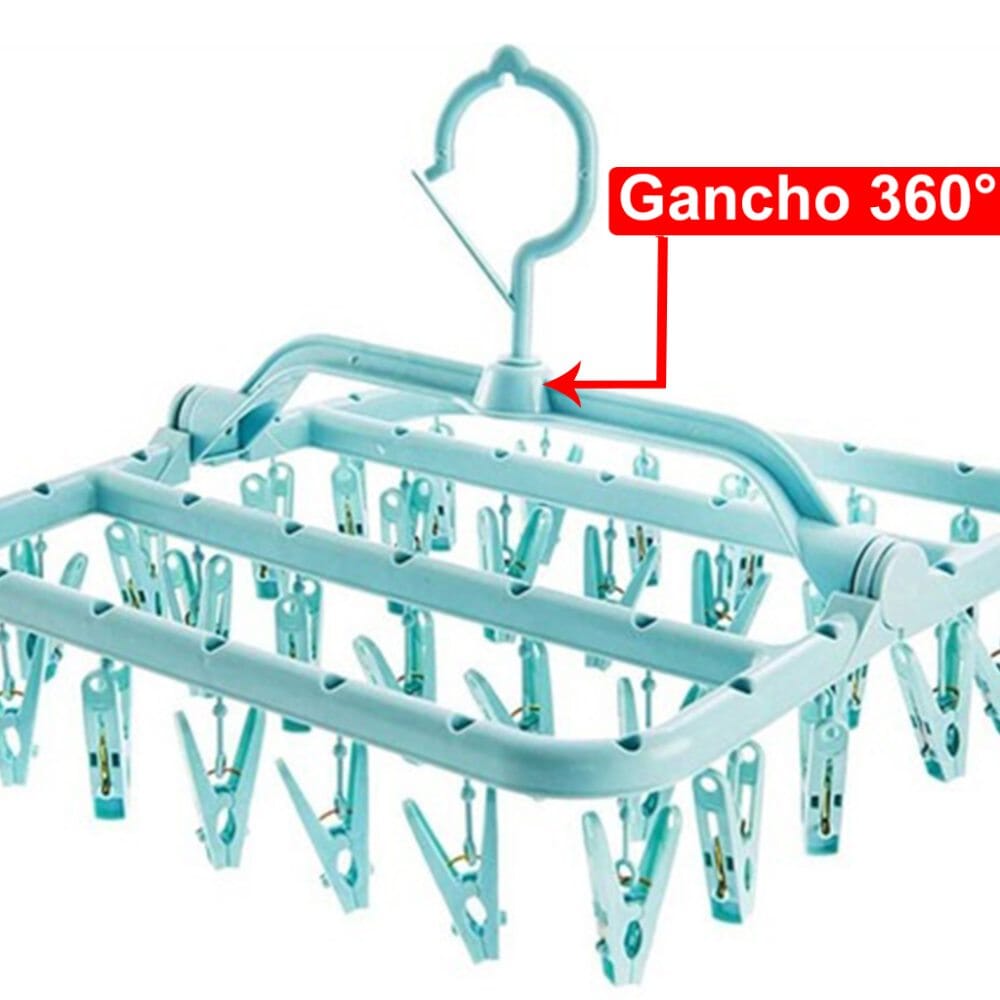 Varal de Roupa com 32 Grampos Varal de Roupa com 32 Grampos Design & CasaColeção Coi