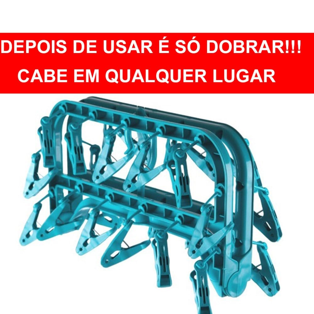 Varal de Roupa com 32 Grampos Varal de Roupa com 32 Grampos Design & CasaColeção Coi