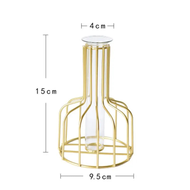 Vaso de Flor em Metal Pequeno Estilo Nórdico Design & Casa