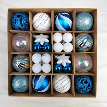 Bolas de Natal Variadas - Kit com 44 Unidades Natal 08 - Bolas de Natal Variadas - Kit com 44 Unidades Design & Casa Azul