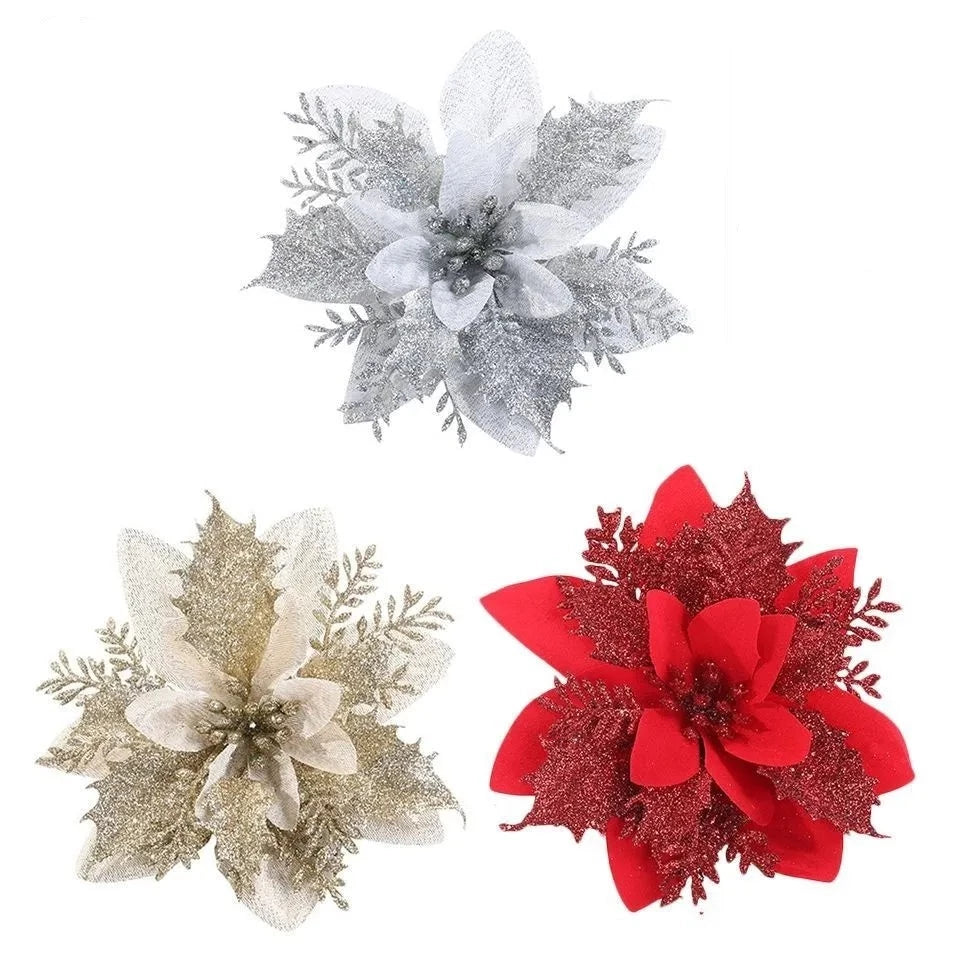 Flores de Natal Arranjos Natalinos - Kit com 3 Natal 28 - Flores de Natal Arranjos Natalinos Design & Casa Mix