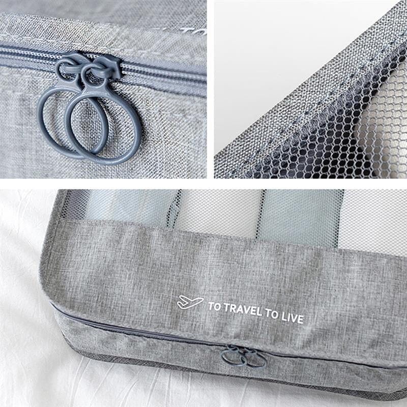 Kit de Bolsa Organizadora de Mala Para Viagem Kit de Bolsas Organizadoras á Prova D'água (+3 de Brinde) Minha loja