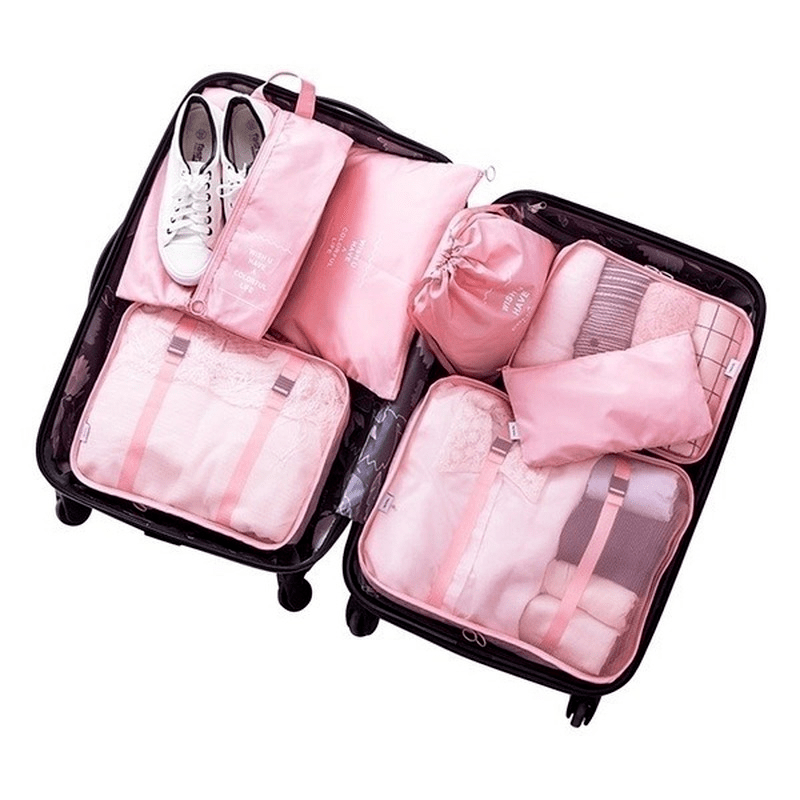 Kit de Bolsa Organizadora de Mala Para Viagem Kit de Bolsas Organizadoras á Prova D'água (+3 de Brinde) Minha loja