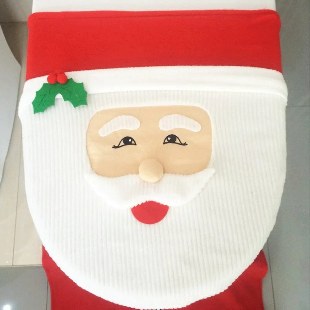 New Cute Christmas Toilet Seat Covers Creative Santa Claus Bathroom Mat Xmas Supplies for Home New Year Navidad Gift Decoration Design & Casa
