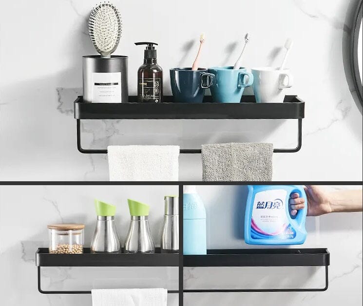 Prateleira para Banheiro - Instalação Sem Furos Banheiro 04 - Prateleira Organizadora para Banheiro Sem Furos Design & Casa