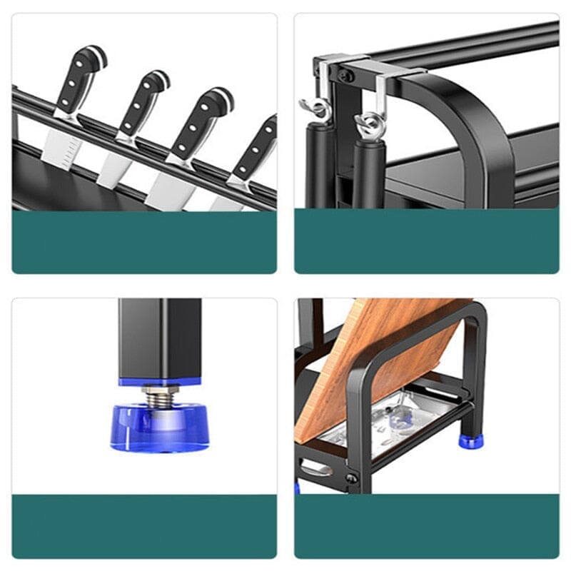 Prateleira para Cozinha em Aço Inox - 3 Andares Upsell Cozinha 12 - Prateleira para Cozinha em Aço Inox Design & Casa