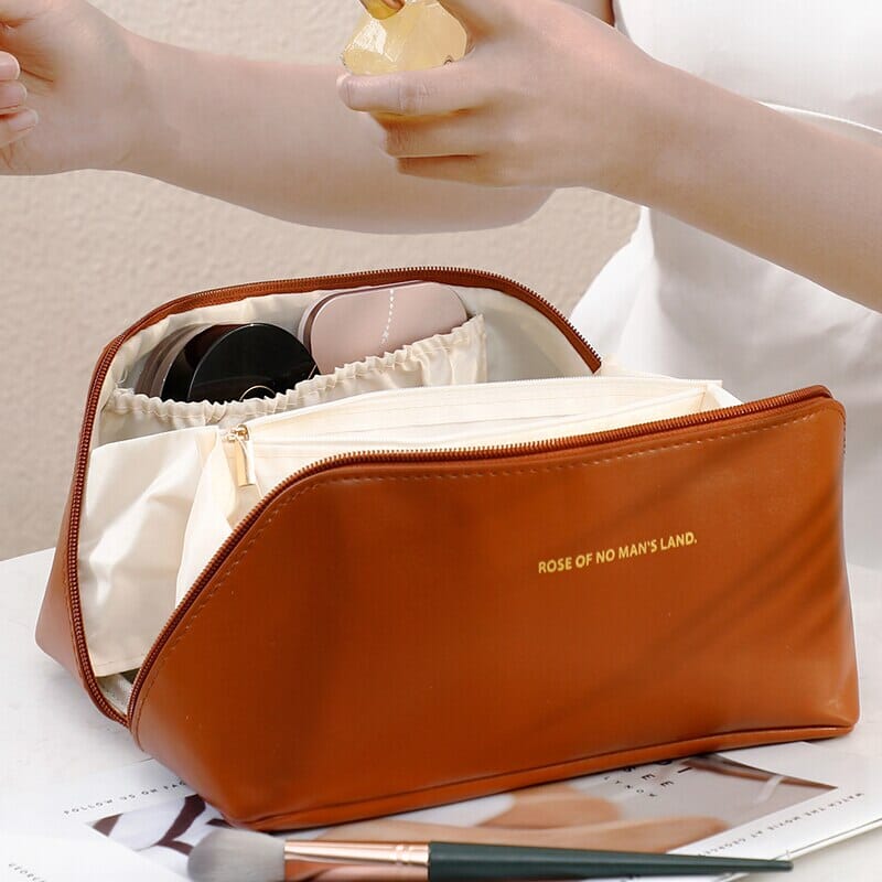 PU Pillow Cosmetic Bag Large Capacity Cosmetic Storage Bag Convenient Travel Wash Bag 1pc Design & Casa