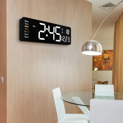 Relógio de Parede Digital LED Relógio de Parede Digital LED Design & Casa