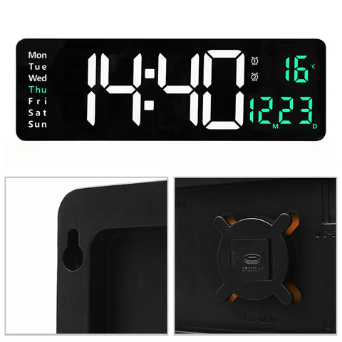 Relógio de Parede Digital LED Relógio de Parede Digital LED Design & Casa