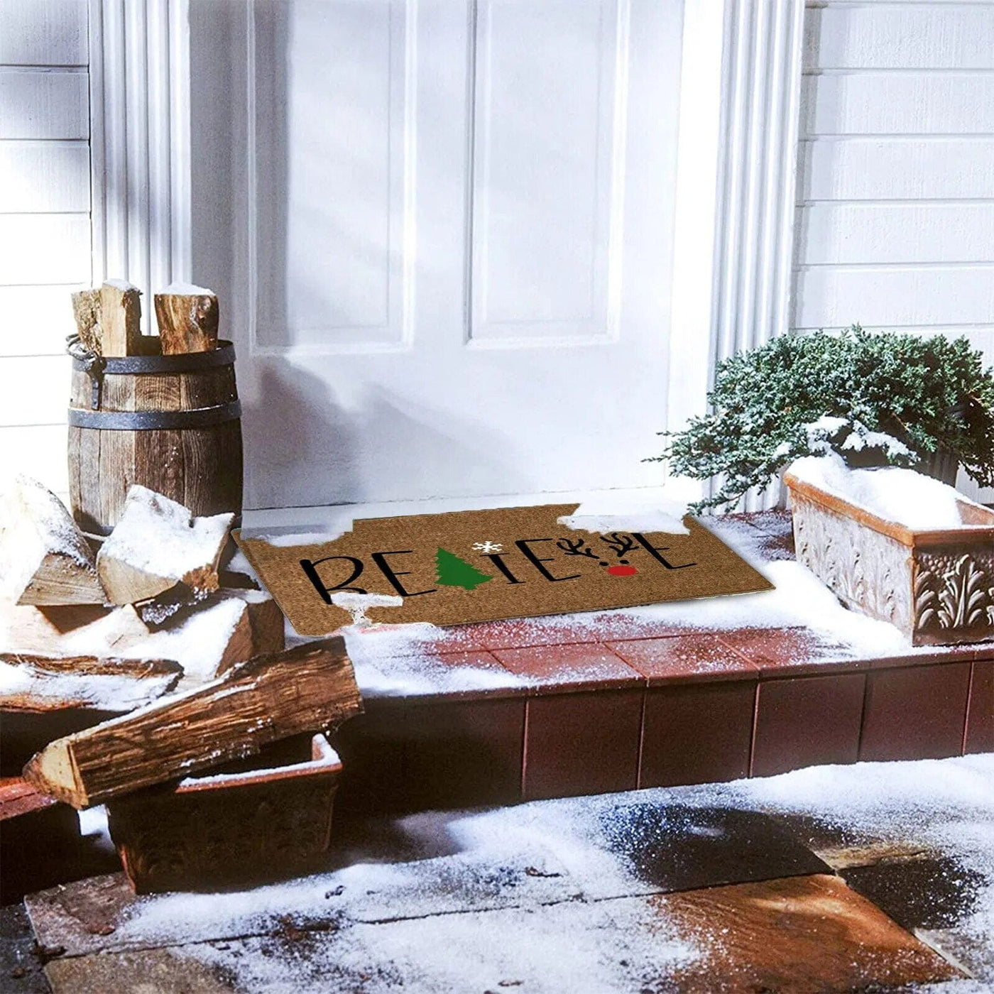 Tapete de Natal Capacho Natal 03 - Tapete de Natal Capacho Design & Casa