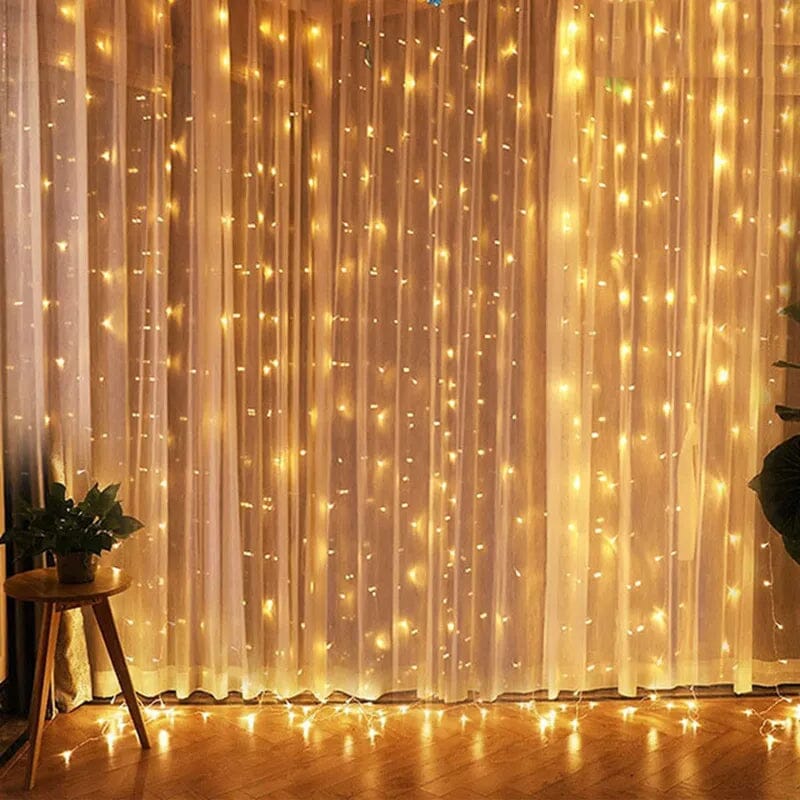 USB Festoon String Light Fairy Garland Curtain Light Christmas Light Christmas Decor For Home Ramadan Decorative New Year Lamp Design & Casa warm white 1MX3M 100LED
