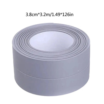 1 roll of waterproof and mold proof toilet sealing strip, kitchen bathroom self-adhesive sealing tape, bathroom waterproof tape Design & Casa 