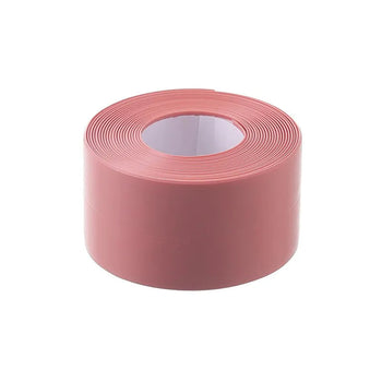 1 roll of waterproof and mold proof toilet sealing strip, kitchen bathroom self-adhesive sealing tape, bathroom waterproof tape Design & Casa Pink 3.2M 38mm