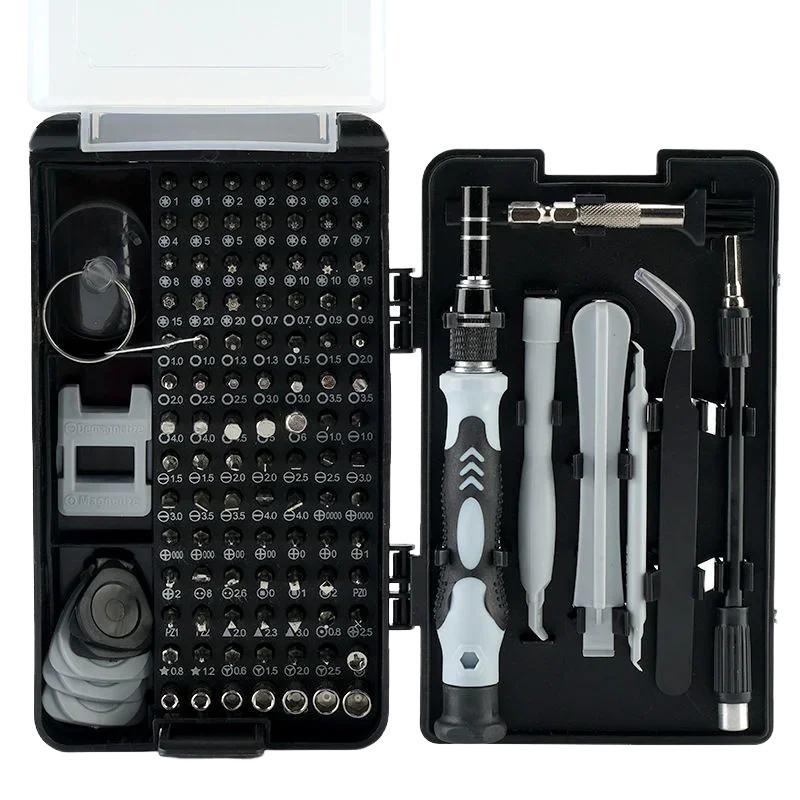 116 in 1 Precision Screwdriver Set Magnetic Screw Driver Bit for IPhone PC Watch Glasses Professional Repair Tool Kit Black Design & Casa 