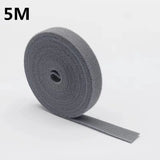 1/5M Cable Organizer Cable Management Wire Winder Tape Earphone Mouse Cord Management Ties Protector For iPhone Xiaomi Samsung Design & Casa Grey-5m 