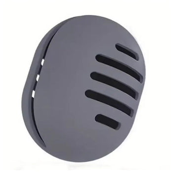 1Pcs Makeup Sponge Holder Eco-Friendly Silicone Multi-hole Beauty Blender Storage Case Travel Protable Cosmetic Puff Holder Box Design & Casa grey 