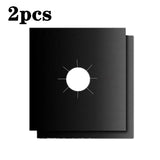 2-8pcs Stove Protector Cover Liner Clean Mat Pad Gas Cooker Cover Washable Stovetop Protector Cover Kitchen Cookware Accessories Design & Casa 2pcs 