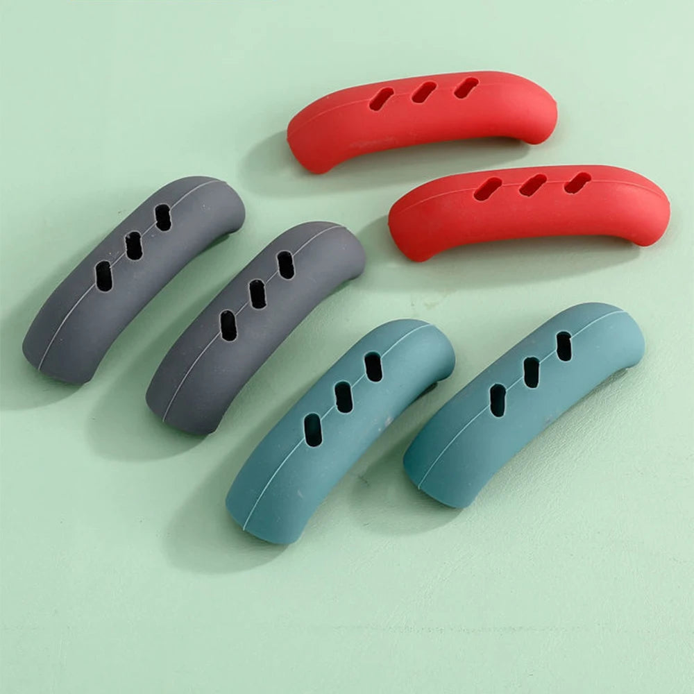 2Pcs Silicone Pan Handle Cover Heat Insulation Assist Handle Holder Grip Sleeve Kitchen Gadgets Design & Casa 