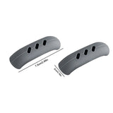 2Pcs Silicone Pan Handle Cover Heat Insulation Assist Handle Holder Grip Sleeve Kitchen Gadgets Design & Casa Gray 