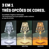 Abajur de Mesa Led Sem Fio 3 em 1 Premium Abajur de Mesa Led Sem Fio 3 em 1 Premium LightHousi 